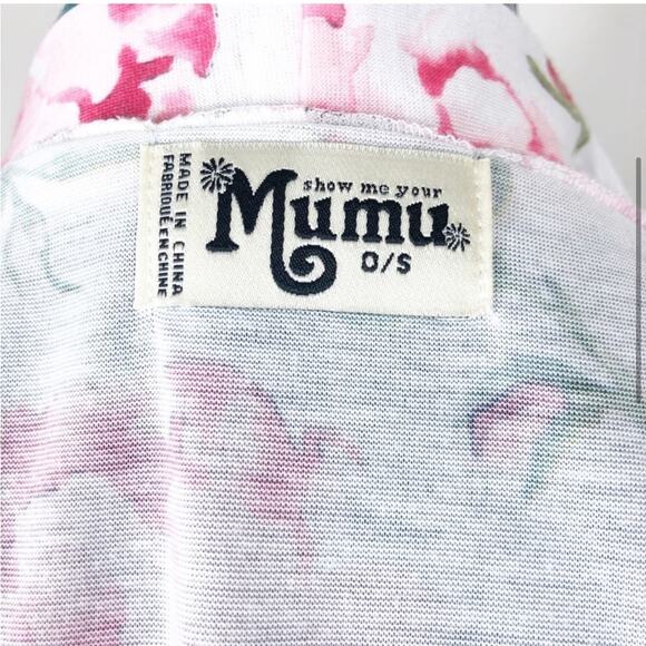 Show me your mumu Brie robe in white and pink floral print - Picture 5 of 8